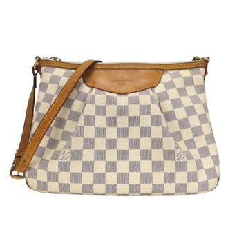 Louis Vuitton Pre-owned Cross Body Bags, female, White, Size: ONE SIZE Pre-owned Damier Azur Shoulder Bag