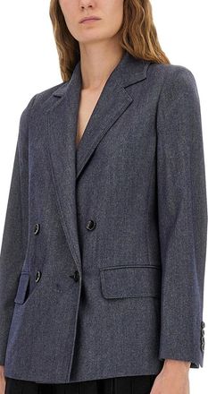 Max Mara Virgin Wool Jacket - Blue