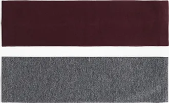 H&M 2er-Pack Jersey-Haarb&auml;nder - Weinrot/Dunkelgraumeliert