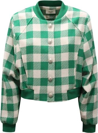 Vicolo Groen-Wit Wo Jack Ty-Gi 0043 - Dames - Bomber jackets - Veelkleurig - S - Jassen