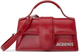Jacquemus Rode Leren Handtas - Dames - Handtassen - Bruin - ONE Size - Tassen
