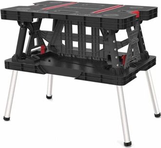Curver Keter Mesa De Herramientas Plegable 85 X 55,5 X 11,2 Cm Color Negro