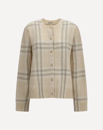 Burberry Check cashmere Cardigan Female S