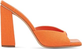Giaborghini Mules Rosie 14 con tacco largo 115mm - Arancione