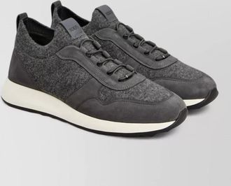 Tod's leather and knit low-top sneakers