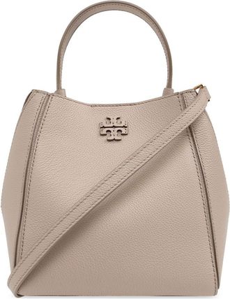 Tory Burch McGraw leather bucket bag - women - Calf Leather - One Size - Neutrals