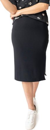 Gibsonlook Essential Zip Pencil Skirt in Black at Nordstrom Rack, Size Xx-Small