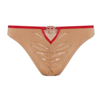 Diesel Janie-Gft Brazilian Briefs - Dames - Onderbroek - Beige - M - Katoen - Ondergoed