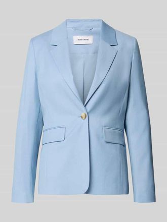 More & More More & More Slim Fit Blazer mit Pattentaschen in Hellblau, Gr&ouml;&szlig;e 34