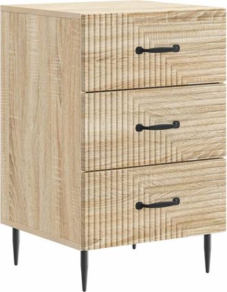 vidaXL Armario De Noche Con Caj&oacute;n Roble Sonoma 43 X 41 X 66,5 Cm Vidaxl