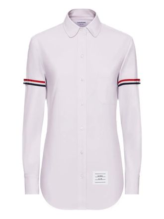 Thom Browne Oxford Armband shirt - women - Cotton - 42 - Pink