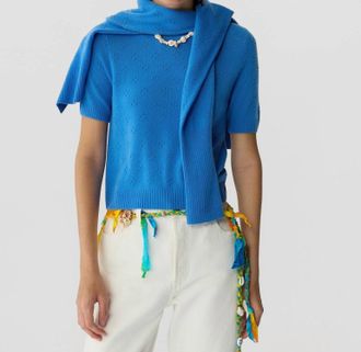 Guest In Residence Compass Sweater Tee In Sail