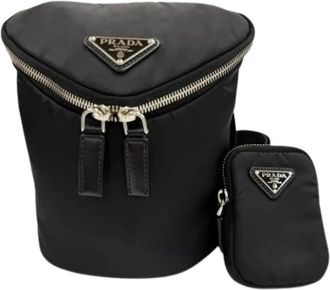 Prada Pre-owned Pouch Schoudertas - Heren - Vintage Schoudertas - Zwart - ONE Size - Leer - Vintage
