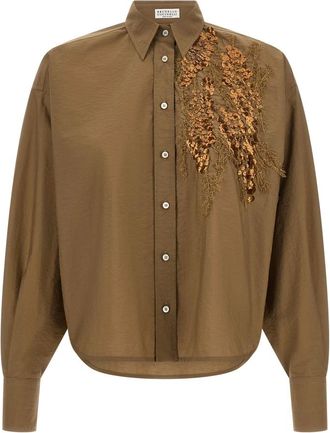Brunello Cucinelli Mujer, Blusas y Camisas, Marr&oacute;n, Talla: S