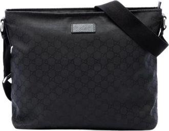 Gucci Pre-owned Nylon Crossbody Bag - Dames - Pre-owned - Zwart - Maat: ONE Size Nylon