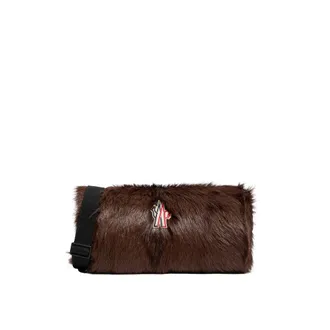 Moncler Moncler Shearling Handwarmer & Pouch, Women, Brown, Size: One Size