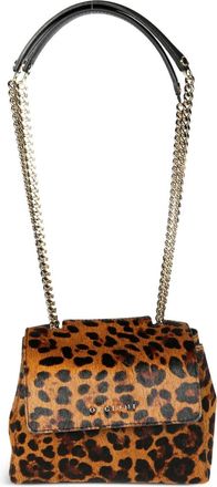Orciani leopard print chain Sveva XS bag - Marrone