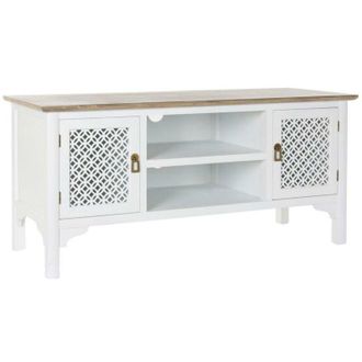 DKD Home Decor Mobile tv Dkd Home Decor 8424001812066 Bianco Multicolore Marrone Chiaro Abete 120 x 45 x 58 cm