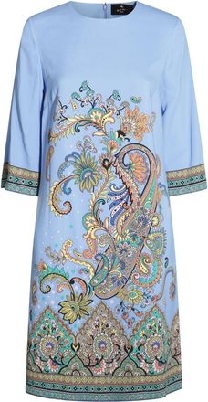 Etro Dresses Blue And Green-Donna