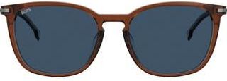 BOSS 56mm Square Sunglasses in Brown at Nordstrom Rack
