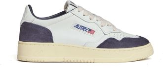 Autry White Beige Soft Leather Medalist Low Sneakers