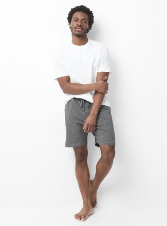 Le 31 Mens Brushed organic jersey lounge short