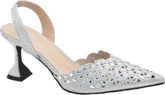 Generic Womens Shoes and Bags Set Sparkly Rhinestone Decorated High Heels Shoes Strap Shoulder Bag for Party Wedding