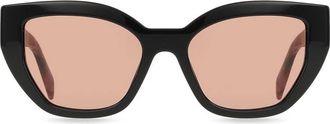 Prada Light Brown Butterfly Ladies Sunglasses PR A09S 12O10D 53