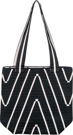 Generic Woman Beach Weaving Shoulder Bag Ladies Trendy Summer Hand Bag Shoulder Bags for School (Black, One Size)