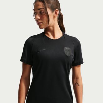 Nike Norway 2026 Stadium Away Nike Womens Dri-FIT Soccer Replica Jersey in Black | IB4585-010