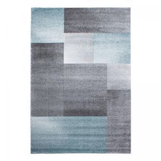 Un amour de tapis Alfombra de sal&oacute;n con motivos geom&eacute;tricos, azul 160x230