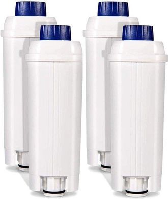 OEM 4 Cartuchos De Filtro Para Cafeteras, Compatible Con Delonghi Magnifica Evo, Dinamica, Eletta, Ecam, Esam, Bco410/420, Ec680/800, Blanco, Azul