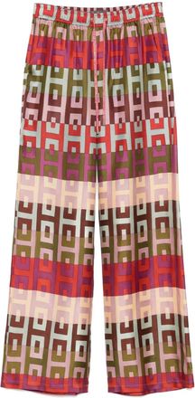 Lorena Antoniazzi Pantaloni in seta - Rosso