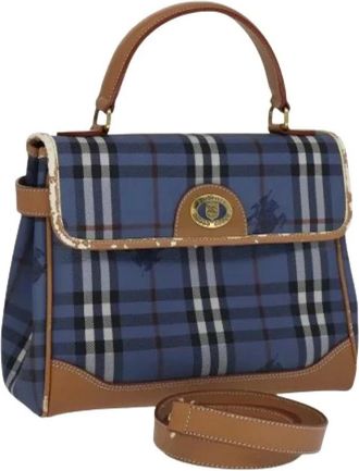 Burberry Pre-owned Handbags, female, Blue, Size: ONE SIZE Pre-owned Vintage Hand Bag