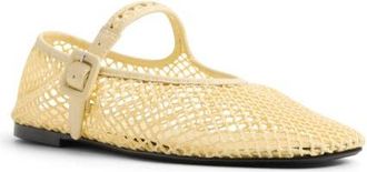 Aldo Alissie Mesh Ballet Flat in Light Yellow at Nordstrom, Size 6.5