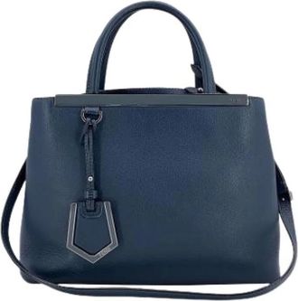 Fendi Pre-owned Handbags, female, Blue, Size: ONE SIZE Pre-owned Leather Handbag