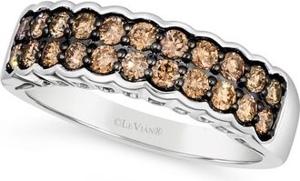 Le Vian Ladies Multi-Row Wide Band Rings set in 14K Vanilla Gold