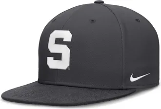 Nike Michigan State Pro Nike Mens Dri-FIT College Fitted Hat in Grey | NC1106FMST-V93