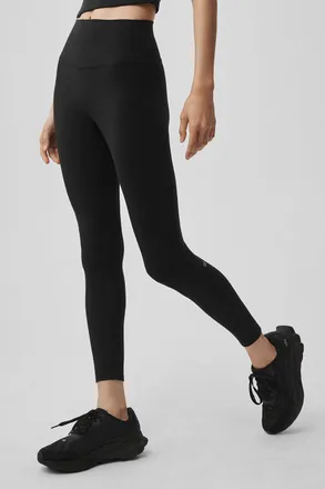 Alo Softsculpt High-Waist 7/8 Legging in Black, Size: Medium