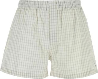 Gimaguas Boxers embroidered-logo shorts - unisex - Cotton - M - Neutrals