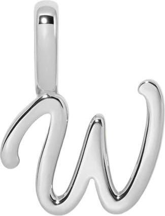 Made by Mary Script Initial Charm Silver in Silver Initial W at Nordstrom