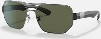 Ray-Ban Mens Grey Frame Sunglasses In Black
