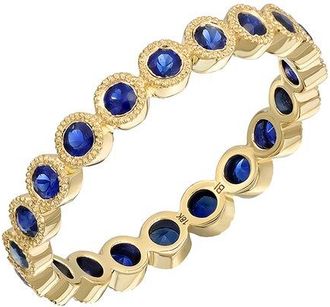 Bony Levy El Mar 18K 0.77 Ct. Tw. 20 Sapphire Stackable Ring