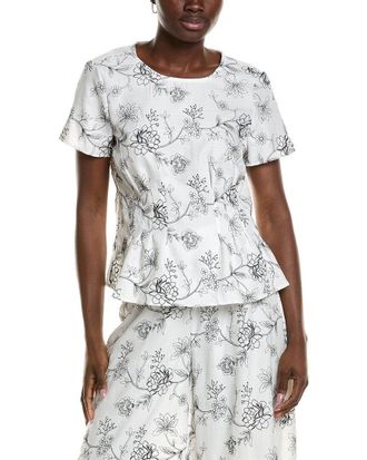 Vince Camuto Pleat Waist Blouse
