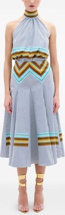 Silvia Tcherassi Abito a righe - Blu