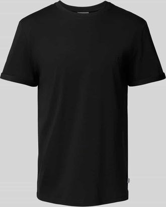 Les Deux T-Shirt mit Rundhalsausschnitt Modell Norregaard in Black, Größe XXL