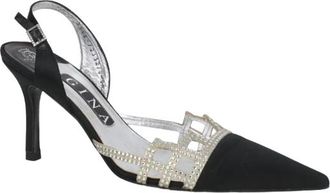 Gina Crystal Embellished Slingback Sandals Size 41.5