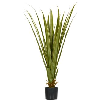 HOMCOM Potted Artificial Plants Agave Succulent for Desk Indoor Outdoor - 90cm | TJ Hughes
