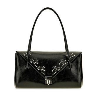 Marni E/W Schoudertas met studs - Dames - Tassen - Zwart - Maat: ONE Size Katoen