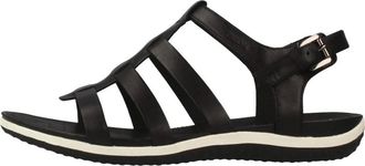 Geox Comfortabele platte sandalen voor vrouwen - Dames - Sandalen - Zwart - 36 EU - Schoenen